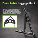 2021 - 2025 Honda Rebel 1100 Gloss Black 27.2" Height Sharp Angle Passenger Backrest Sissy Bar with Luggage Rack - Mofun - 90302186