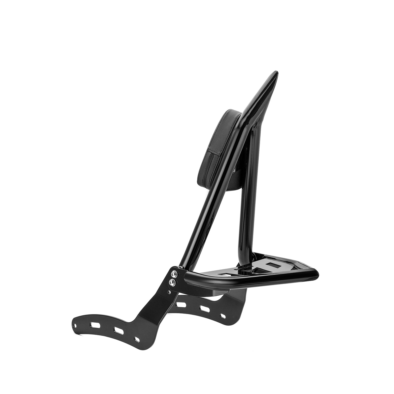 2021 - 2025 Honda Rebel 1100 Gloss Black 27.2" Height Sharp Angle Passenger Backrest Sissy Bar with Luggage Rack - Mofun - 90302186