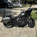 2021 - 2026 Honda Rebel 1100 Matte Black Multi - Function Foldable Passenger Driver Backrest - Mofun - 90302168