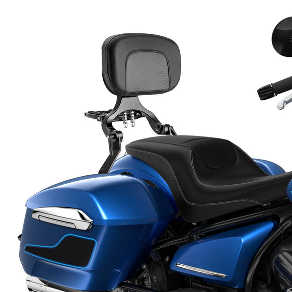 2022 - 2025 BMW R18 Bagger/ Roctane/ Transcontinental Gloss Black Multi - Purpose Adjustable Backrest - Mofun - 90302181