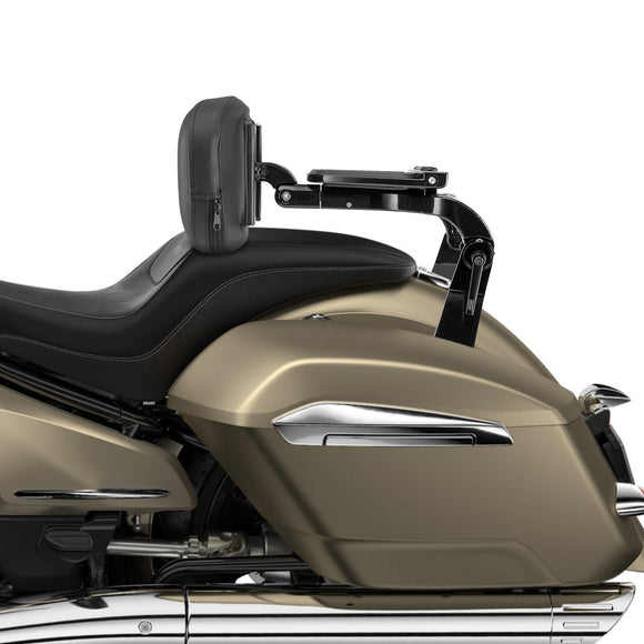 2022 - 2025 BMW R18 Bagger/ Roctane/ Transcontinental Gloss Black Multi - Purpose Adjustable Backrest - Mofun - 90302181