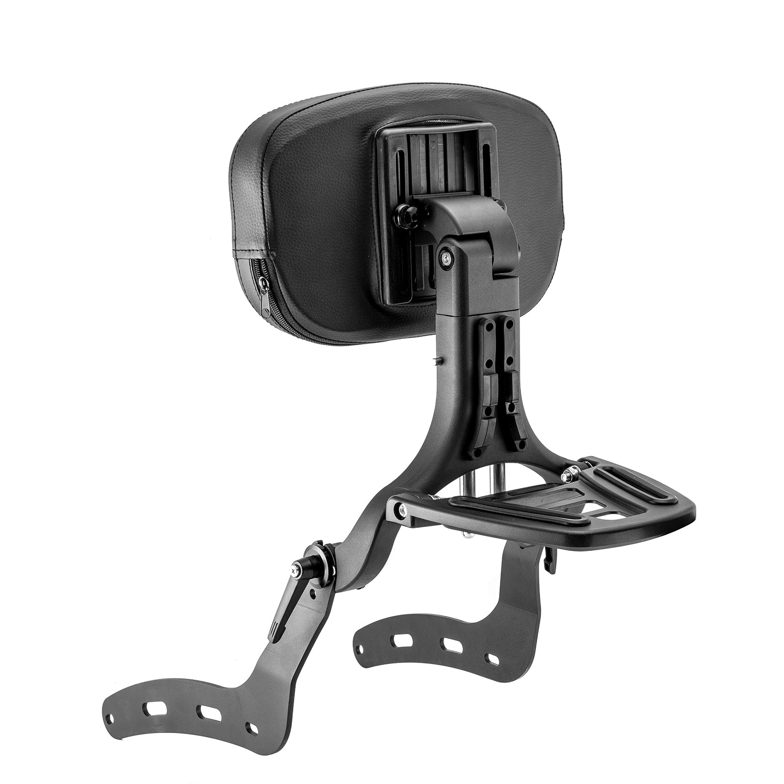 2022 - 2024 Indian Chief Matte Black Multi - Purpose Adjustable Foldable Backrest Sissy Bar - Mofun - 90302163