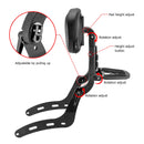 2022 - 2024 Indian Chief Matte Black Multi - Purpose Adjustable Foldable Backrest Sissy Bar - Mofun - 90302163