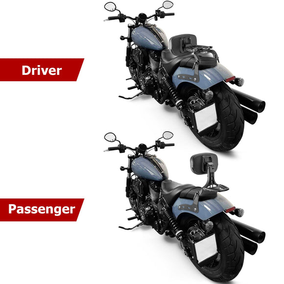 2022 - 2024 Indian Chief Matte Black Multi - Purpose Adjustable Foldable Backrest Sissy Bar - Mofun - 90302163