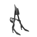 2022 - 2025 BMW R18 Bagger/R18 Rictane/R18 Transcontinental Gloss Black 30" Height Sharp Angle Passenger Backrest Sissy Bar with Luggage Rack - Mofun - 90302188