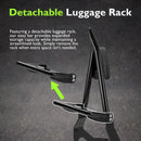 2022 - 2025 BMW R18 Bagger/R18 Rictane/R18 Transcontinental Gloss Black 30" Height Sharp Angle Passenger Backrest Sissy Bar with Luggage Rack - Mofun - 90302188