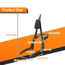 2022 - 2025 Indian Chief/Sport Chief/Super Chief Gloss Black 28" Sharp Angle Passenger Backrest Sissy Bar with Luggage Rack - Mofun - 90302183