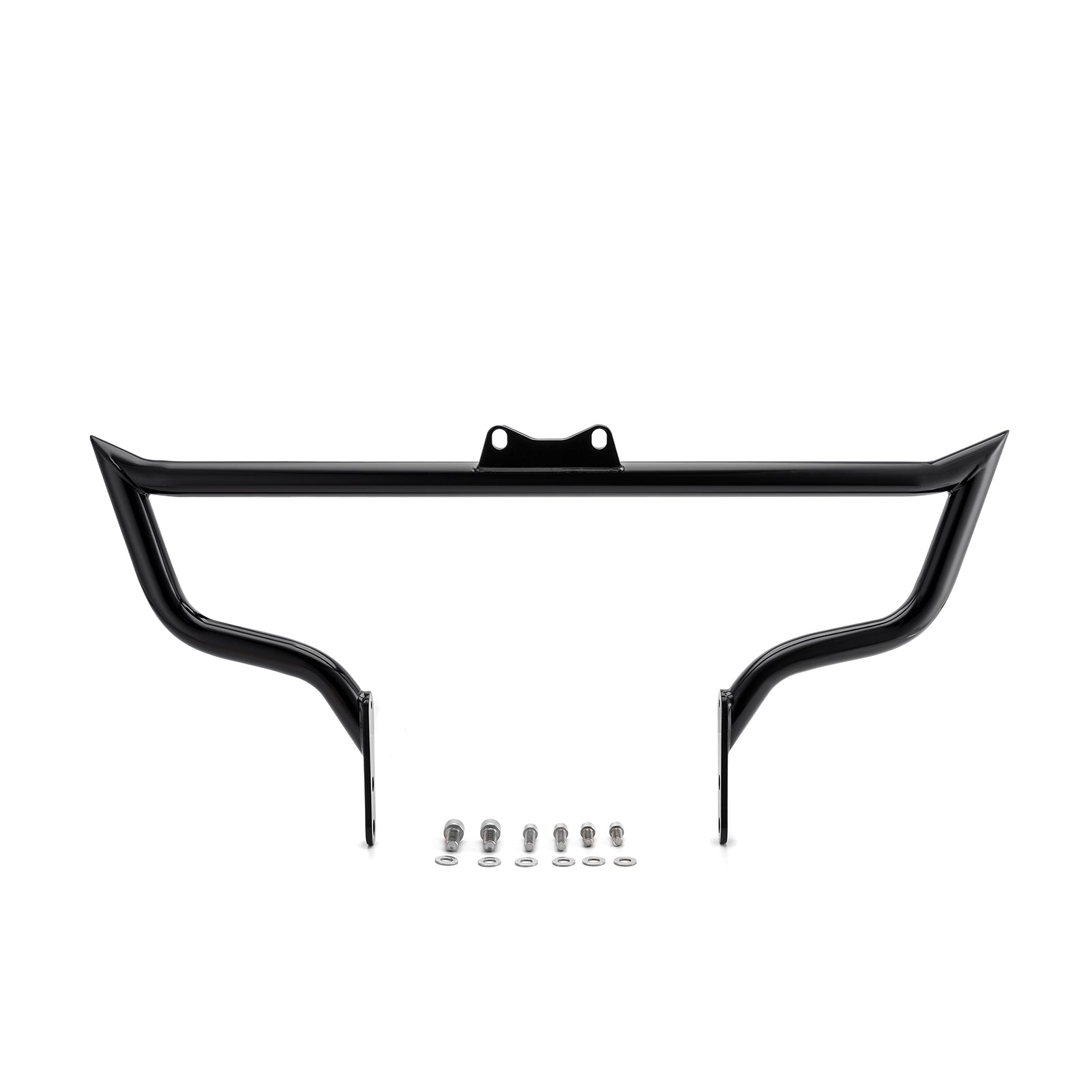 2022 - 2025 Indian Chief/Sport Chief/Super Chief Gloss Black Sharp Angle Front Engine Guard Crash Bar - Mofun - 90201115