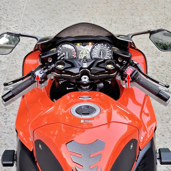 2022 - 2025 Suzuki Hayabusa GSX1300R Aluminum Handlebar Riser 26mm (1") Higher, 10mm (0.394") Rearward - Mofun - 90102023