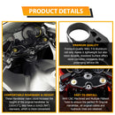 2022 - 2025 Suzuki Hayabusa GSX1300R Aluminum Handlebar Riser 26mm (1") Higher, 10mm (0.394") Rearward - Mofun - 90102023