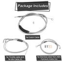 Non - ABS Hydraulic Brake Line&Clutch Cable&Throttle Cable Kit for Harley Sportster 883 Iron/1200 Iron (for 16" - 18" Handlebar w/Non - ABS) - Mofun - 90109249