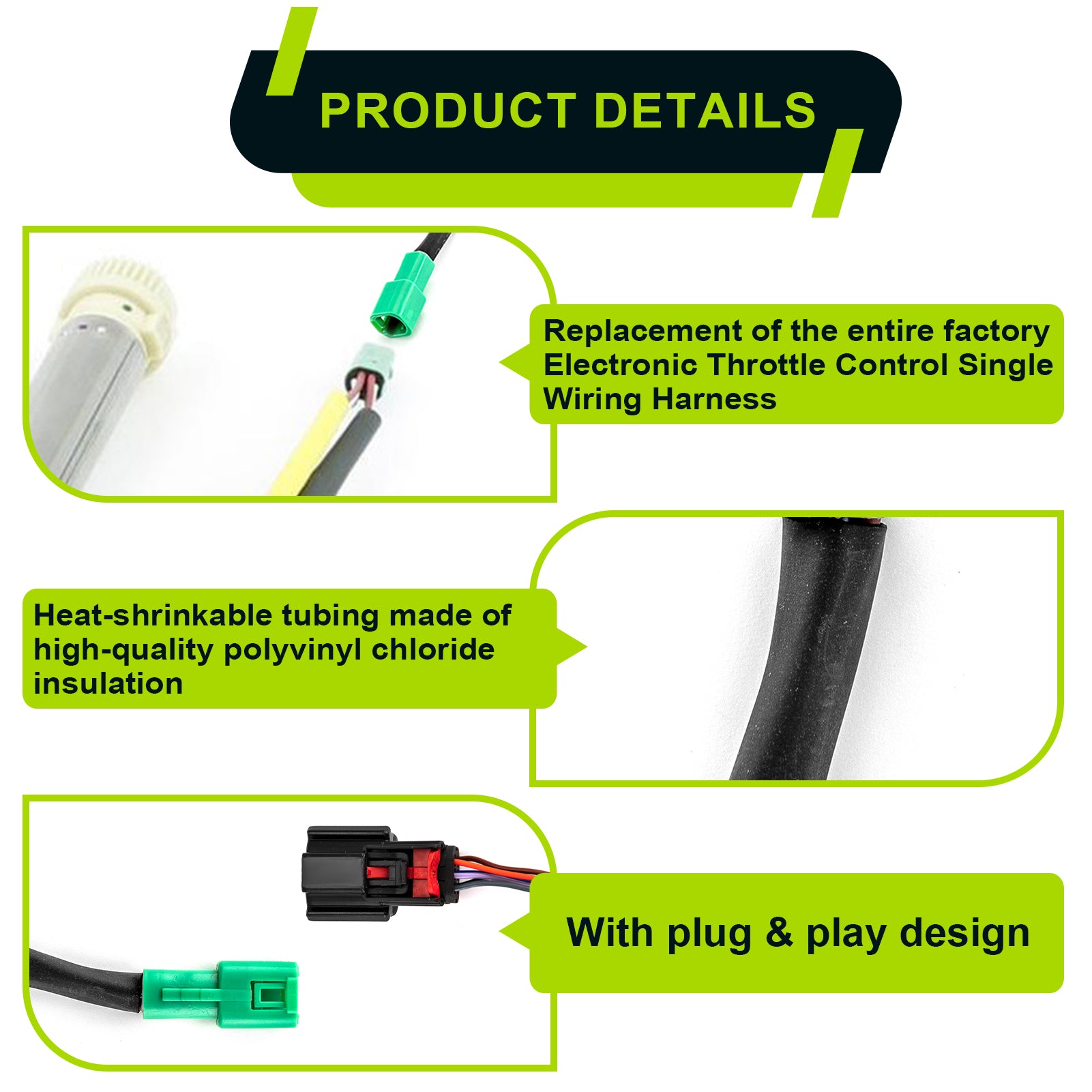 2014-2015 Harley Touring Plug&Play 42" Electronic Throttle Control Single Wiring Harness