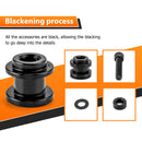 Black Aluminum HoldFast Docking Hardware Kit for 2018+ Harley Softail Fat Boy/Street Bob/Low Rider - Mofun - 90303029