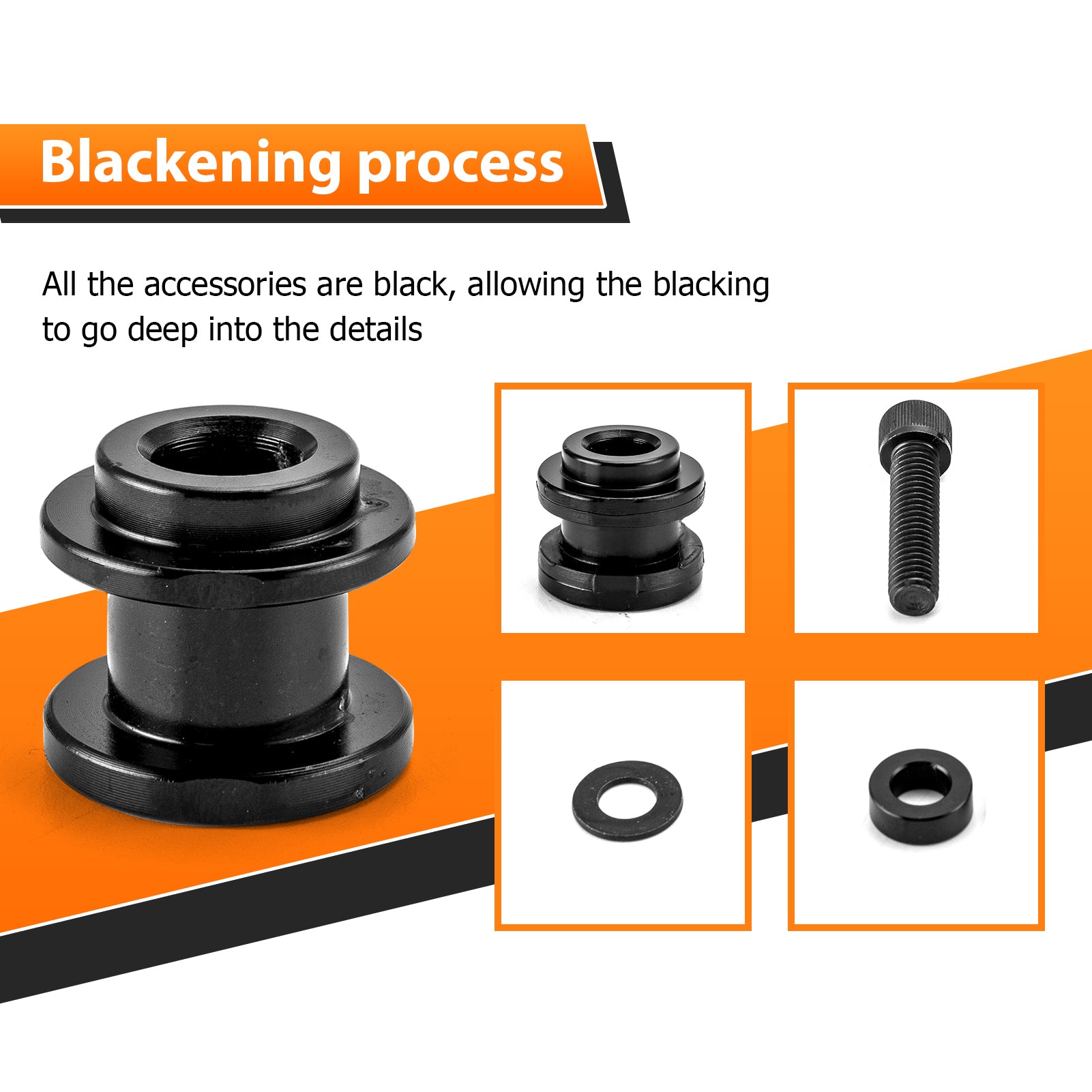 Black Aluminum HoldFast Docking Hardware Kit for 2018+ Harley Softail Fat Boy/Street Bob/Low Rider - Mofun - 90303029