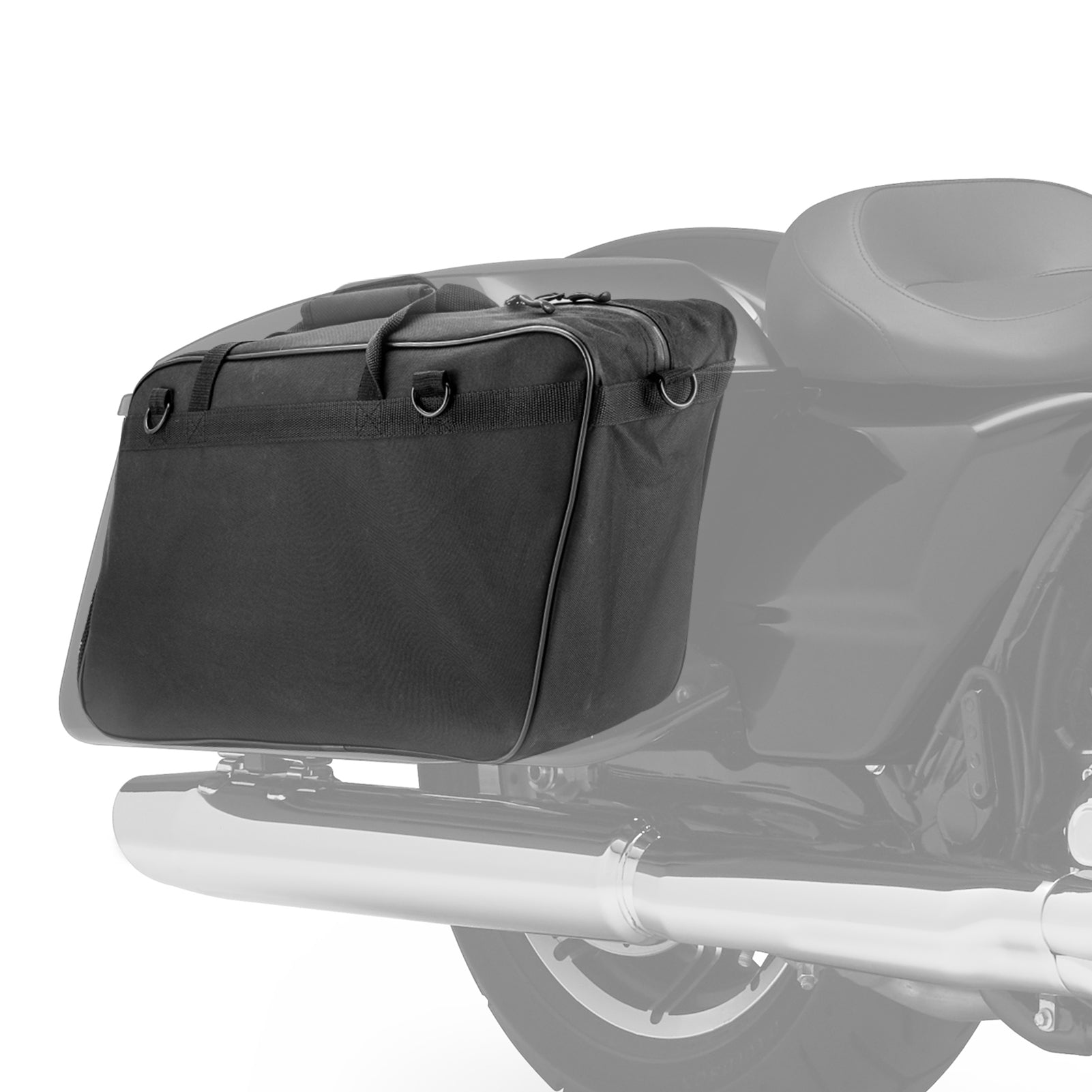 Pair Black Oxford Saddlebag Organizer Liners Bag for 1993-2024 Harley Touring Hard Saddlebag