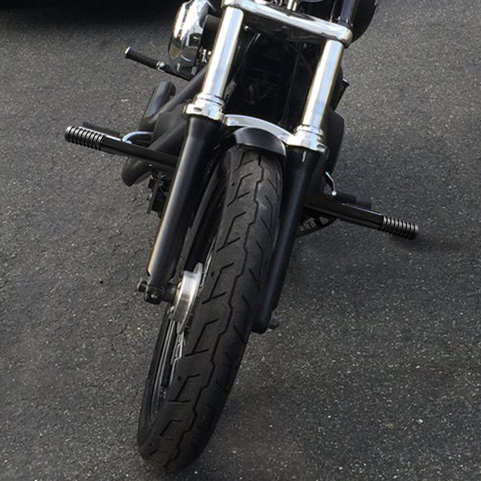 2018-2023 Harley Softail Street Bob / Low Rider Steel Front Highway Peg Crash Bar-2