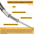 Black 40" Throttle and Idle Cable Kit Compatible with Harley 1996 - UP Harley Softail FXST/FLST and 1999 - 2017 Harley - Davidson Dyna FXD - Mofun - 90111007