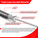 For Harley Dyna Sporster Touring Extended Length Throttle and Idle Cable Kit (for 14"-16" Handlebar)-2