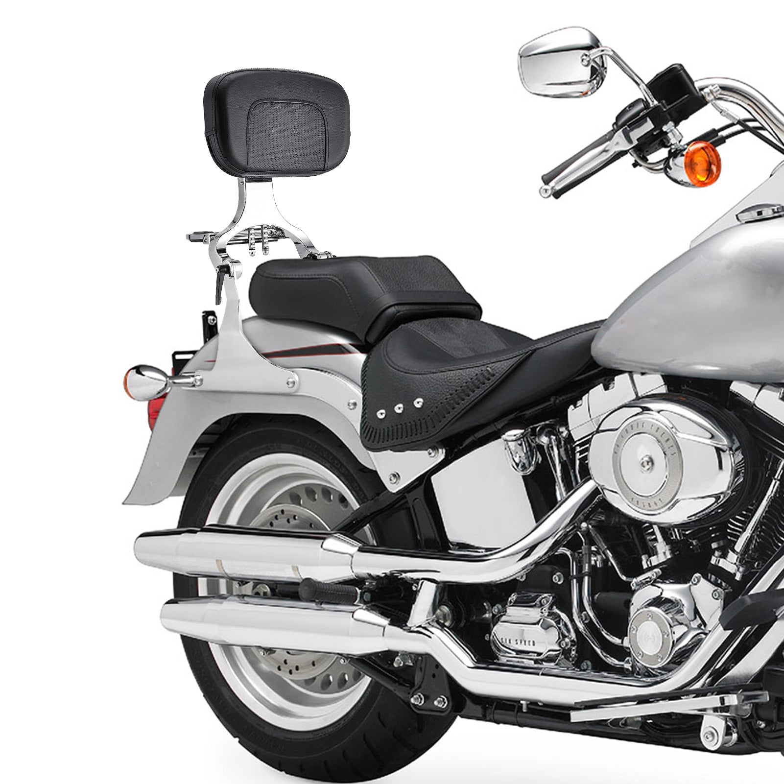 2007-2017 Harley Softail Standard/Custom/Fat Boy Steel & Aluminum Multi-Purpose Adjustable Backrest