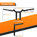 Gloss Black Steel 10"/12" Rise Sharp T - Bars Handlebar 1996 - 2024 Harley - Davidson Dyna, Softail and Sportster - Mofun - 90101634