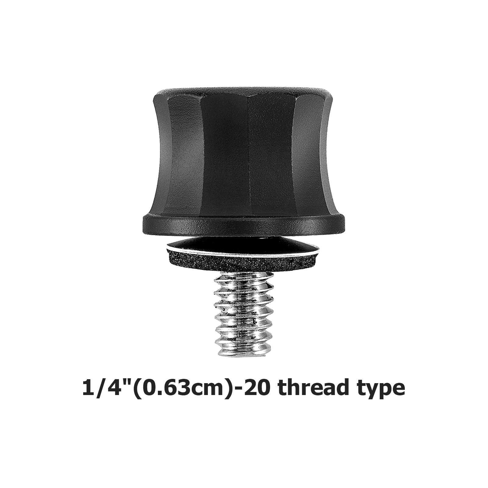 1986-2024 Harley Models Billet Aluminum Black Rear Fender Seat Bolt Mount Screw 1/4"-20 Thread