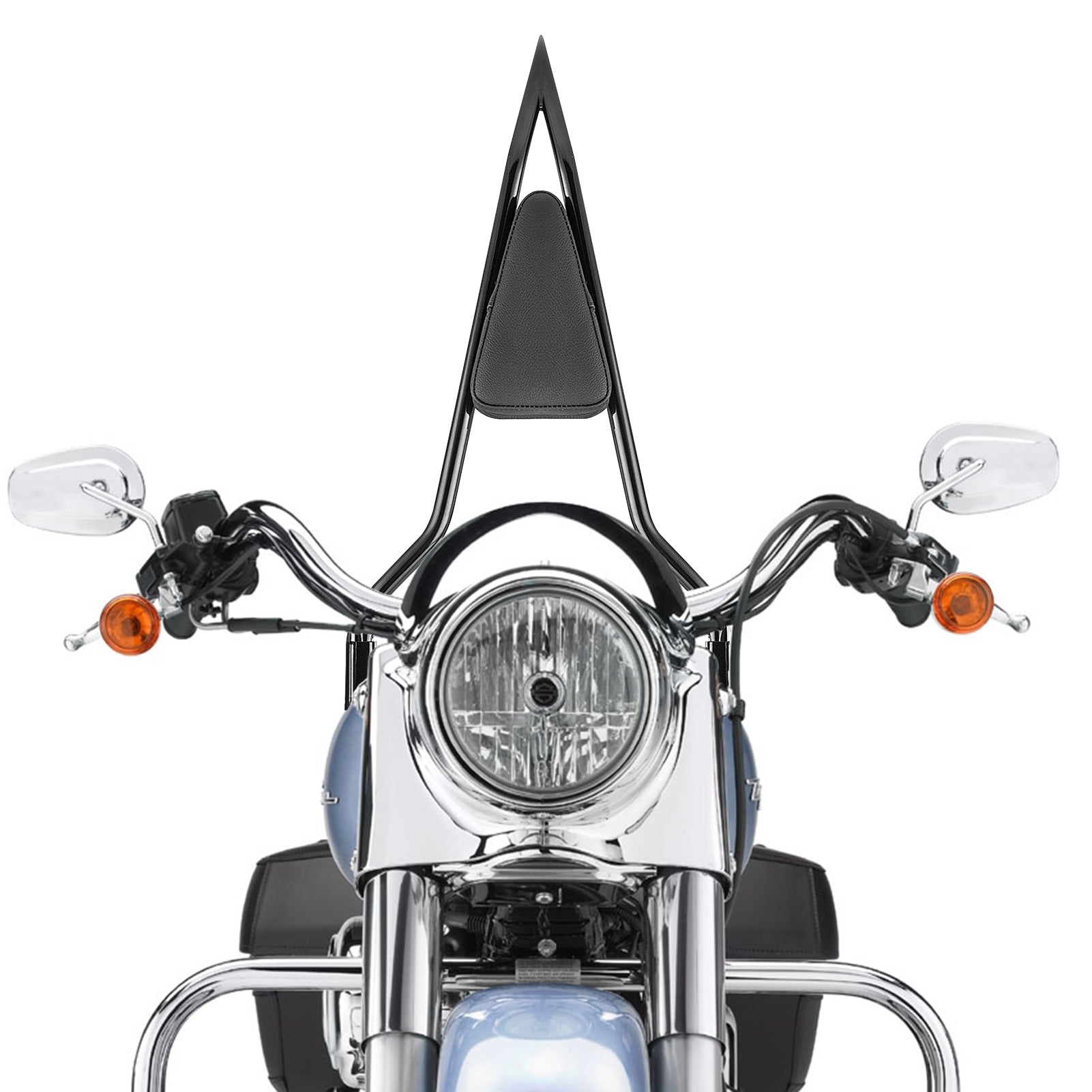 2009-2013 Harley Touring 0.63" Tiny Tube Passenger Backrest Sissy Bar&Docking Hardware Kit