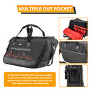 Black Oxford&Leather Red Flame Saddlebag Organizer Liners Bag for 1993 - 2024 Harley Touring Hard Saddlebag - Mofun - 90209022