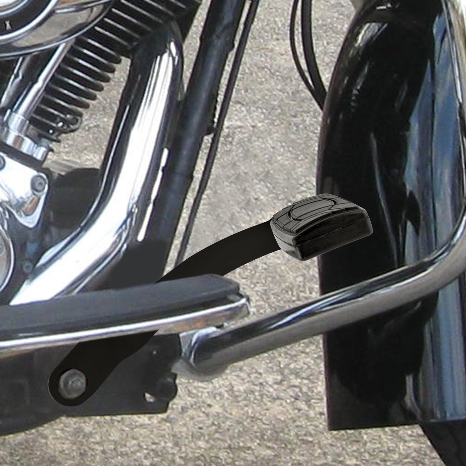 1997-2007 Harley Touring Models & Softail FL Gloss Black Rear Brake Pedals