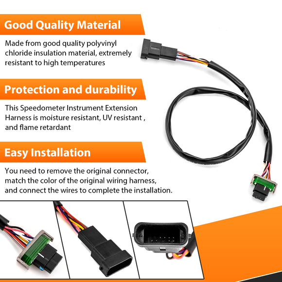 2015 - 2023 Harley Touring Road Glide Plug&Play 20" Speedometer Instrument Extension Harness - Mofun - 90107040