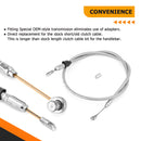 46" Extended Length Quick Connect Braided Stainless Steel Upper Clutch Cable for 2018 - later Harley Softail & 2021 - later Touring - Mofun - 90112102