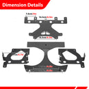 Headlights Mount Bracket with Harness Kit For 2015-2023 Harley Road Glide with LP6 Light Models-4