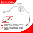 For 1996-2007 Harley Touring Road King/Road Glide/Electra Glide Extended Length without ABS Hydraulic Front Brake Line Kit (for 14"-16" Handlebar)-5