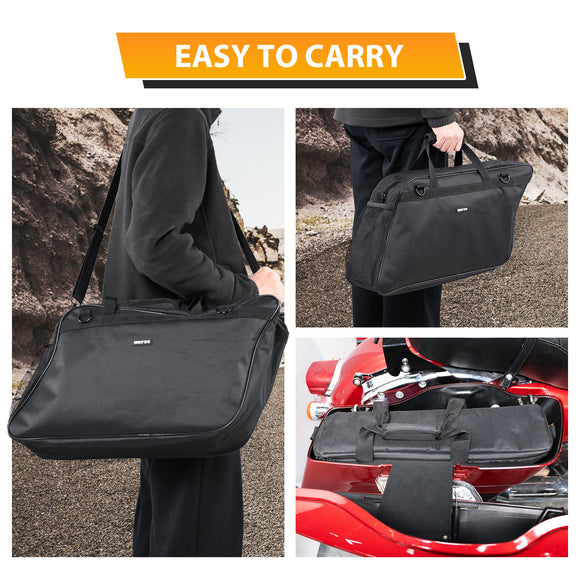 Black PEVA Waterproof, Thermal, Insulation Saddlebag Cooler Laggage for 1993 - 2024 Harley Touring Hard Saddlebag - Mofun - 90209023