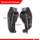 For 2009-2026 Harley Touring Models Bolt-on Mid Frame Air Deflectors-6
