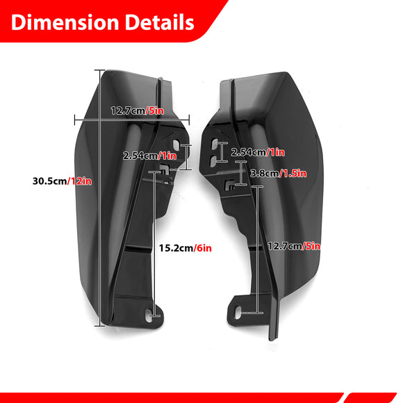For 2009-2026 Harley Touring Models Bolt-on Mid Frame Air Deflectors