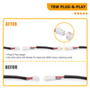 Throttle by Wire Extensions, Extended Length ABS Upper Hydraulic Front Brake Line, Clutch Cable Kit for 2018 - 2024 Harley Softail Fat Bob/Low Rider - Mofun - 90109039