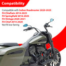 For 2017-2026 Indian Roadmaster/Chieftain/Springfield Gloss Black Front Engine Guard & Rear Crash Bar-5