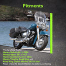 Chrome 14" Rise Pre - Wired Handlebar for 2011 - 2024 Harley Softails & 2015 - Later Harley Touring Road King - Mofun - 90101661