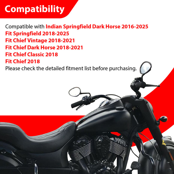 2018-2025 Indian Springfield & 2018-2021 Chief 12" Gloss Black APE Hanger Bar-Sharp Handlebar