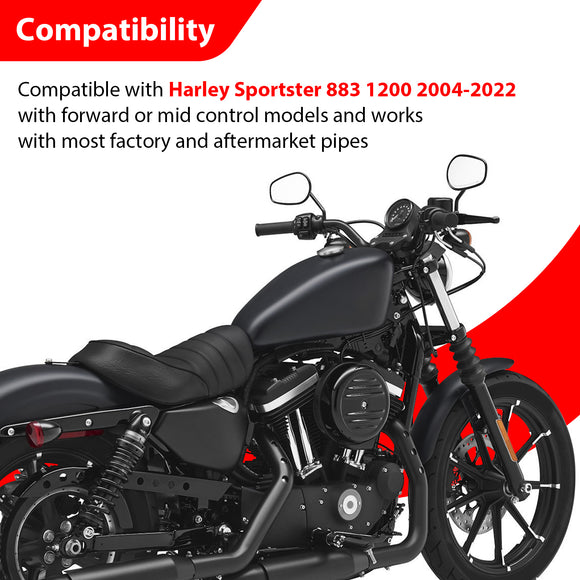 For 2004-2022 Harley Sportster 883 1200 Gloss Black Front Highway Engine Guard Crash Bar