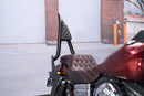 For 2006-2017 Harley Dyna Street Bob  FXDB/I Gloss Black Sharp Angle 24" Passenger Backrest Sissy Bar-8