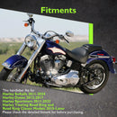 Gloss Black 12" Rise Pre - Wired Plug & Play Horn Style Ape Bar Handlebar for 2011 - 2024 Harley Softails & 2015 - Later Harley Touring Road King - Mofun - 90101652