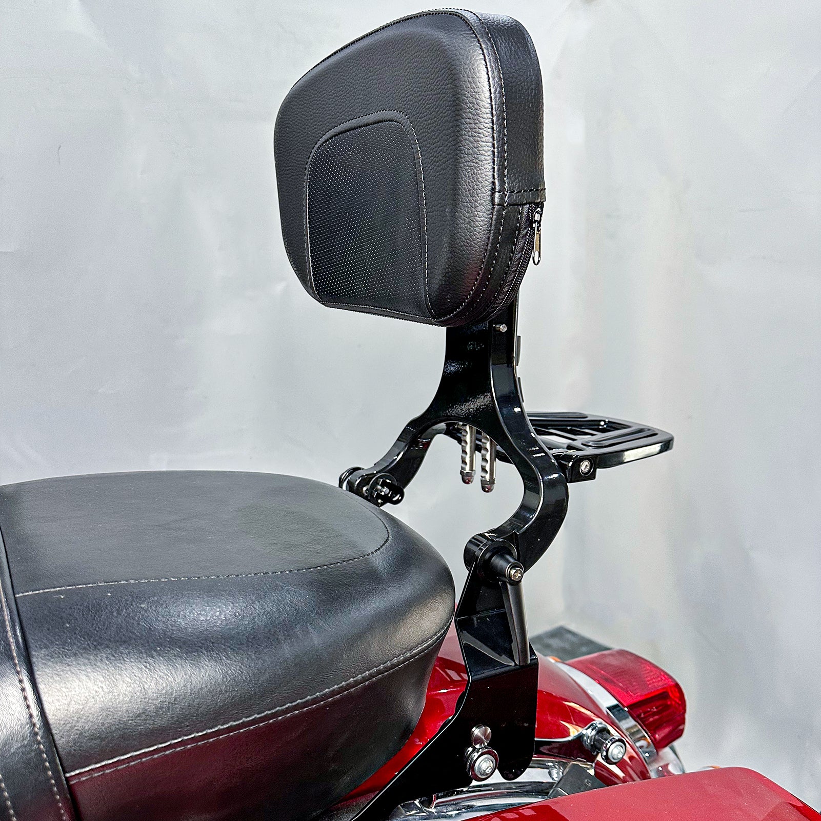 Quick Release Multi - Purpose Adjustable Driver/Passenger Backrest for 2009 - 2024 Harley Touring Models - Mofun - 90302182