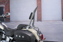 For 2005-2017 Harley Softail Deluxe & 2000-2005 Softail Night Train/ Softail Standard Sharp Angle Chrome 24" Passenger Backrest Sissy Bar-8