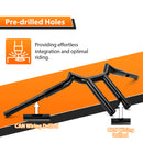 Gloss Black Steel 10"/12" Rise Sharp T - Bars Handlebar 1996 - 2024 Harley - Davidson Dyna, Softail and Sportster - Mofun - 90101634