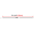 70 11/16" Extended Length Stainless Steel Clutch Cable for 1987 - 2006 Harley Big Twin - Mofun - 90112041