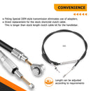 70 11/16" Extended Length Stainless Steel Clutch Cable for 1987 - 2006 Harley Big Twin - Mofun - 90112041