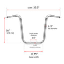 2017–2025 Harley Touring Road King Special FLHRXS 1.25" Clamp Ape Hangers Handlebar-2