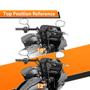 Gloss Black Steel 10"/12" Rise Sharp T - Bars Handlebar 1996 - 2024 Harley - Davidson Dyna, Softail and Sportster - Mofun - 90101634