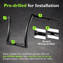 For 2024-2026 Harley Touring Road Glide 12" Gloss Black Meathook Ape Hangers / Ape Bar-Sharp Handlebar-6